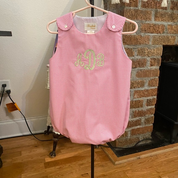 Rosalina Collection Infant Girls Monogrammed Romper size 24 months - Picture 2 of 16